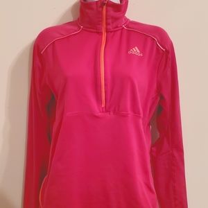 Adidas Climawarm Pink Pullover Activewear Jacket.